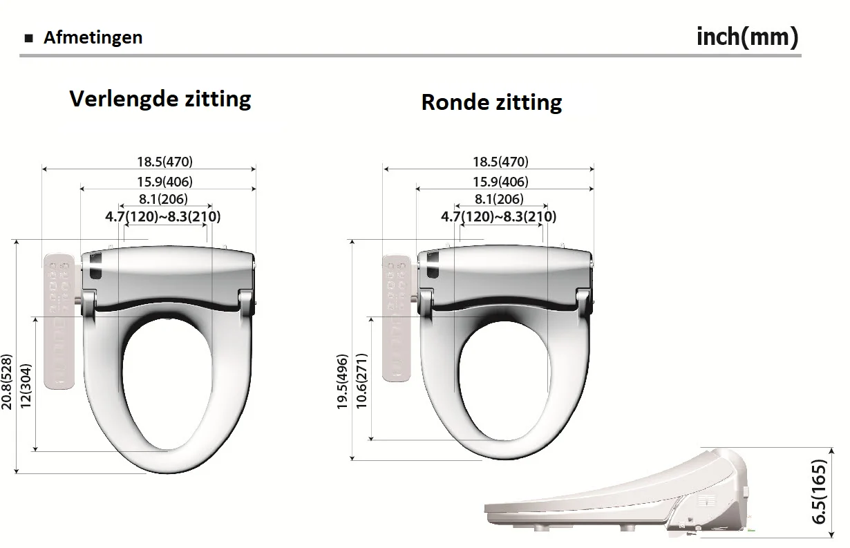 Douche wc Dib C430R bidet design - Afbeelding 4