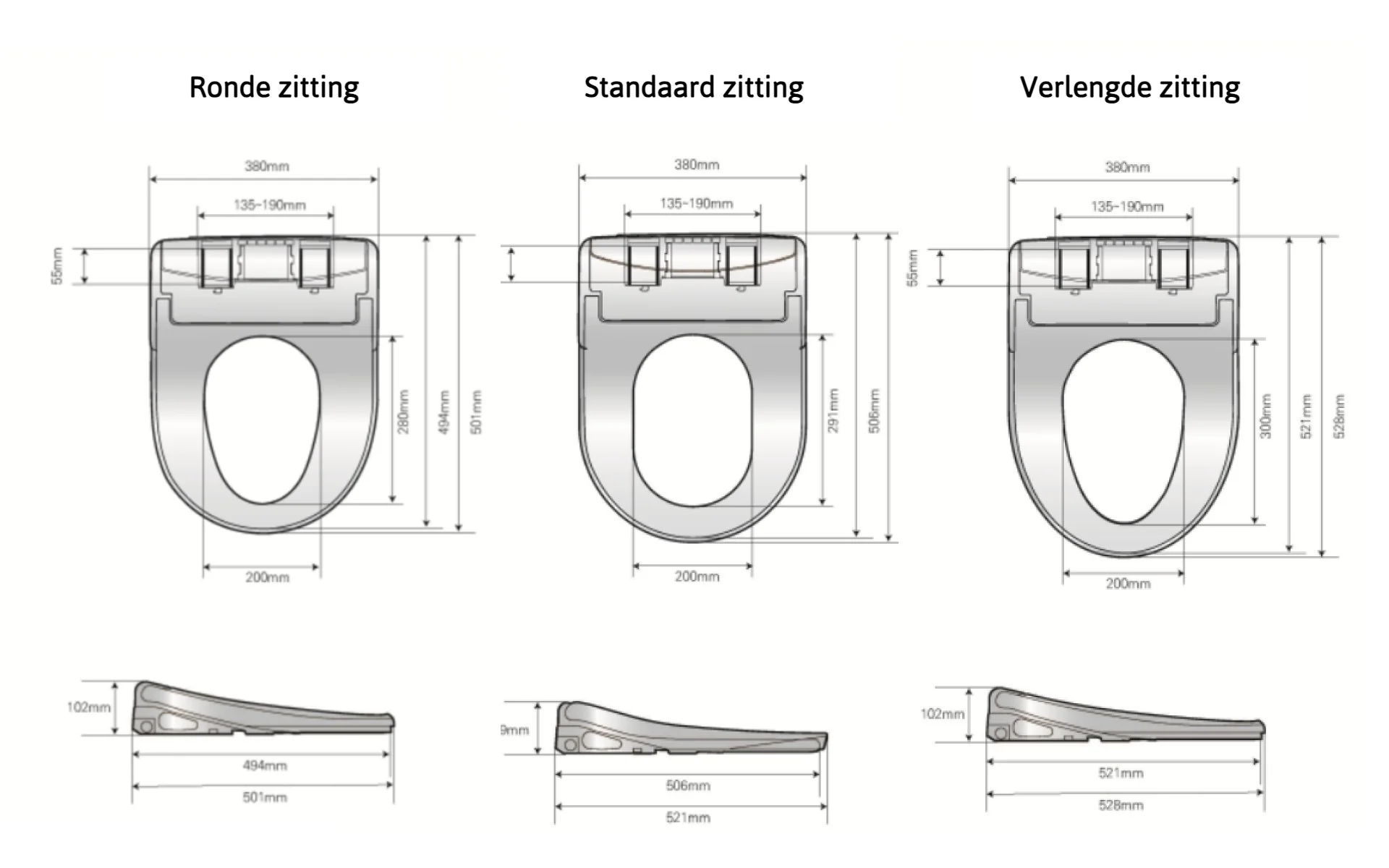 Douche wc Dib U850R - bidet design - Afbeelding 8