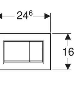 Geberit Sigma 30 tweeknops Bedieningspaneel closet