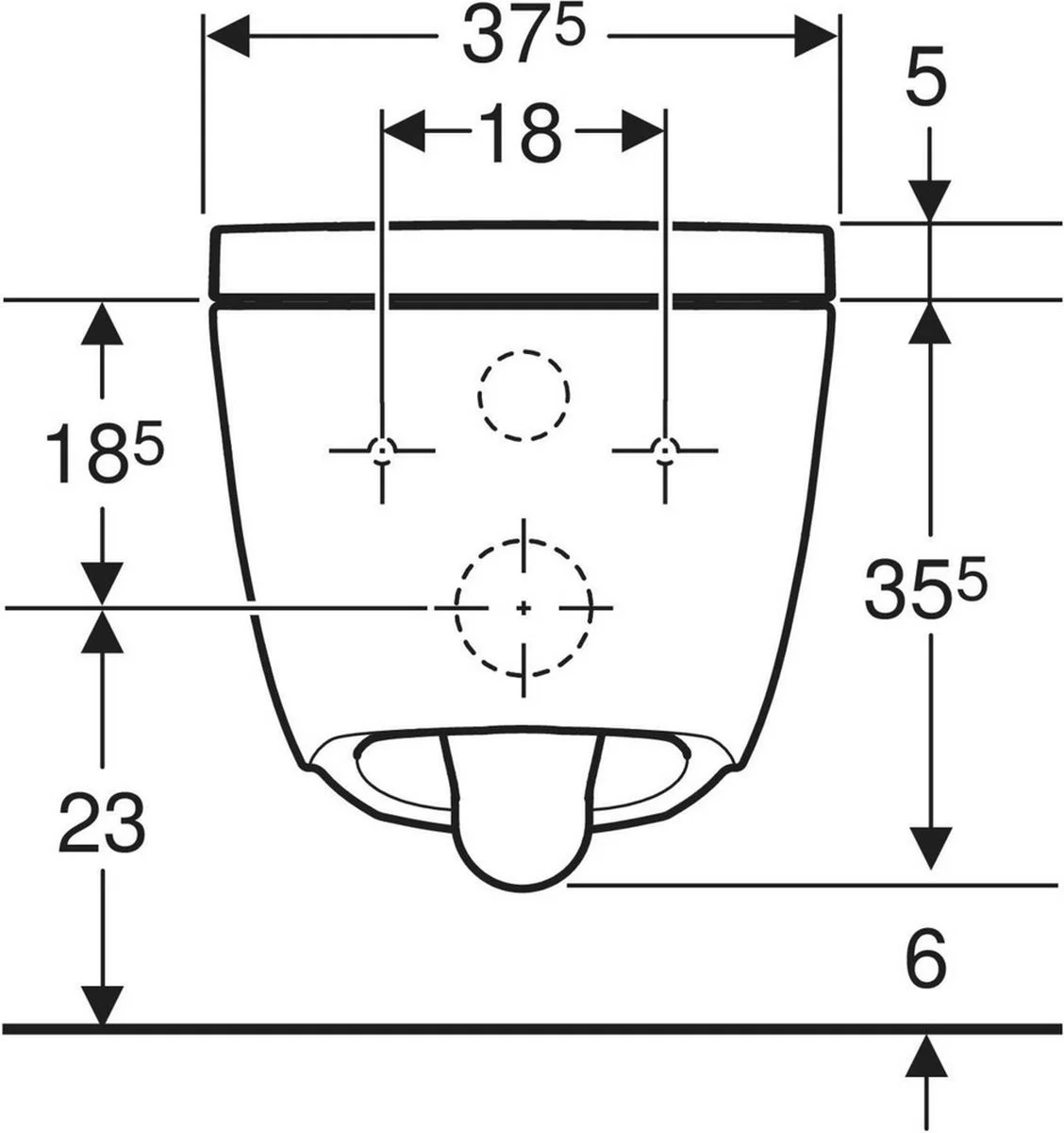 Geberit AquaClean Alba - toiletsysteem wand-wc - Afbeelding 5