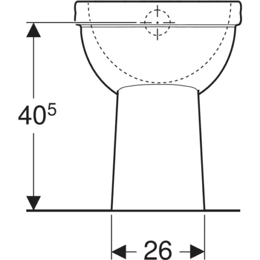 Geberit 300 Comfort Closet - 45 cm hoog