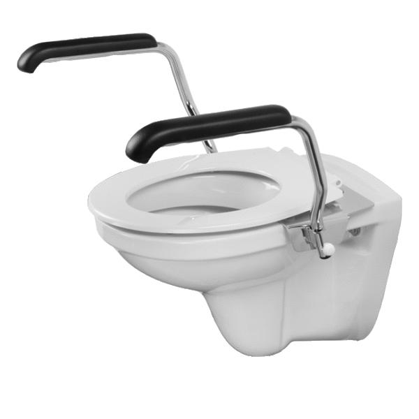 Alternative view of Toiletbeugelset - RVS Armsteunen voor Extra Ondersteuning