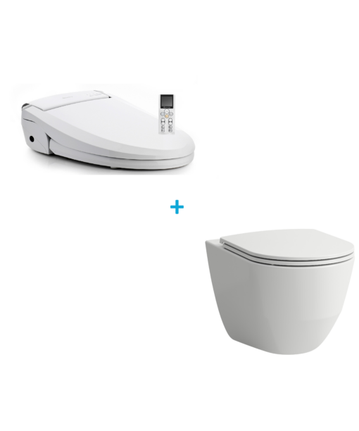 Blooming 1060 + Laufen pro wandcloset rimless - verhoogd +7 cm - wit