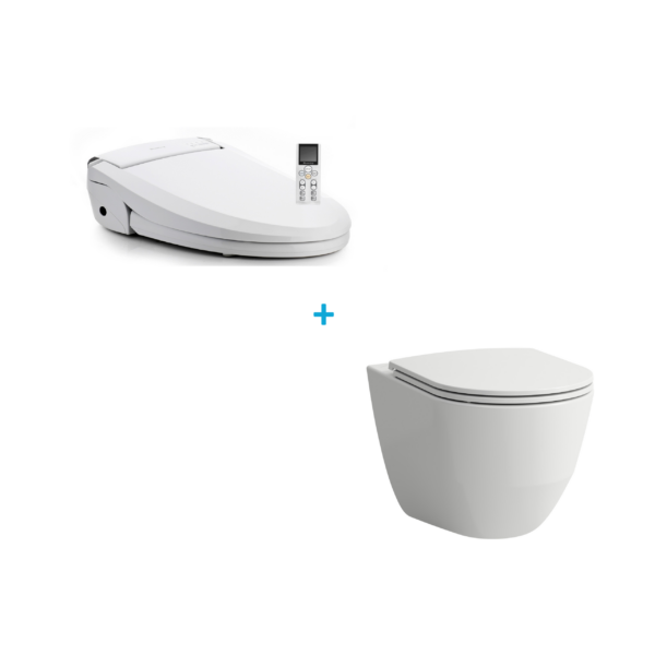 Blooming 1060 + Laufen pro wandcloset rimless - verhoogd +7 cm - wit
