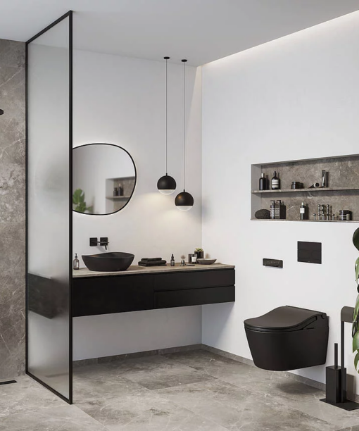 Alternative view of WASHLET® RW - mat zwart